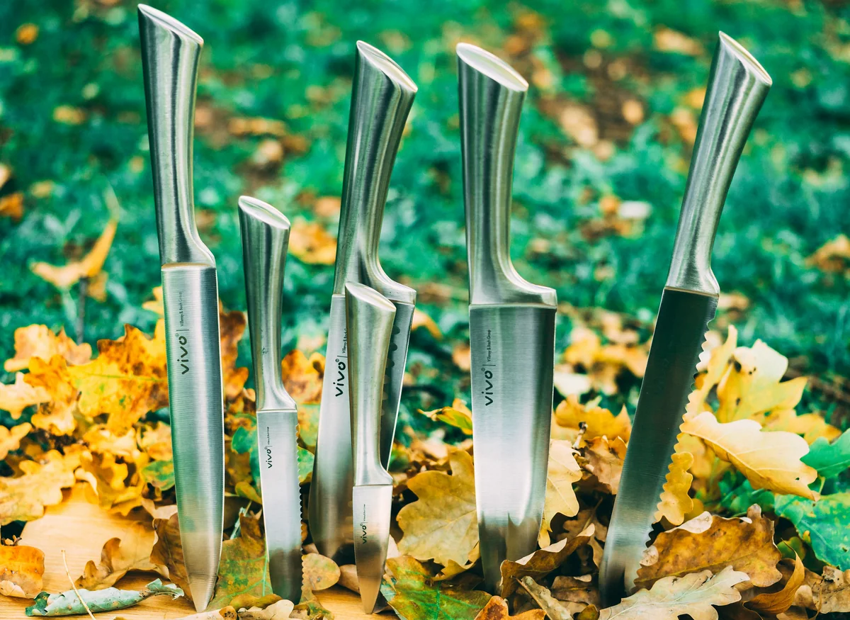 Knives in the Park Arrangement - best kitchen knives for home chefs on a budget